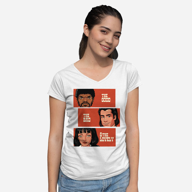 Good Bad And Lovely-Womens-V-Neck-Tee-P1yu5h