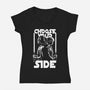 Choose Your Side-Womens-V-Neck-Tee-Studio Mootant