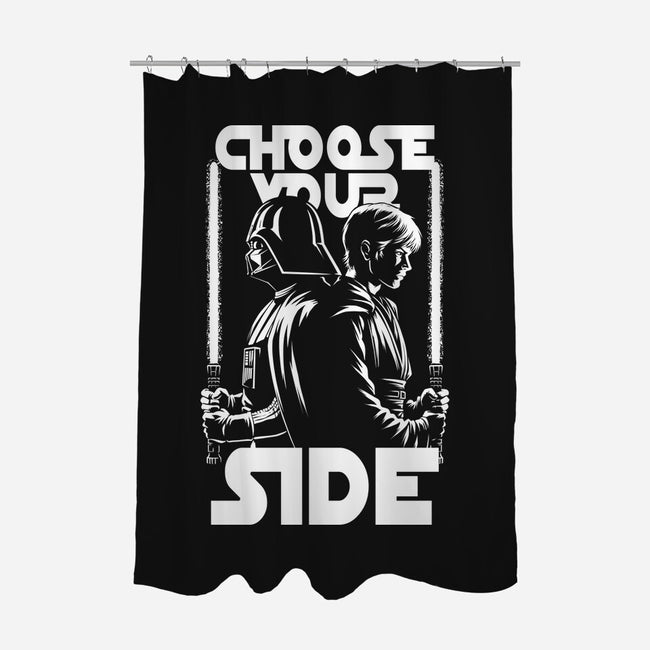 Choose Your Side-None-Polyester-Shower Curtain-Studio Mootant