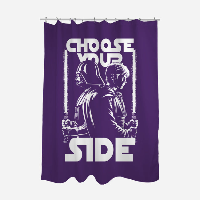 Choose Your Side-None-Polyester-Shower Curtain-Studio Mootant