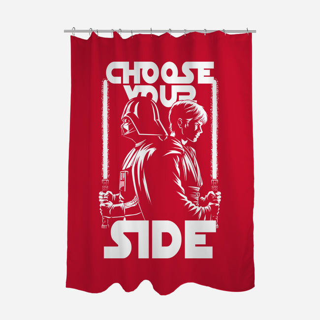 Choose Your Side-None-Polyester-Shower Curtain-Studio Mootant