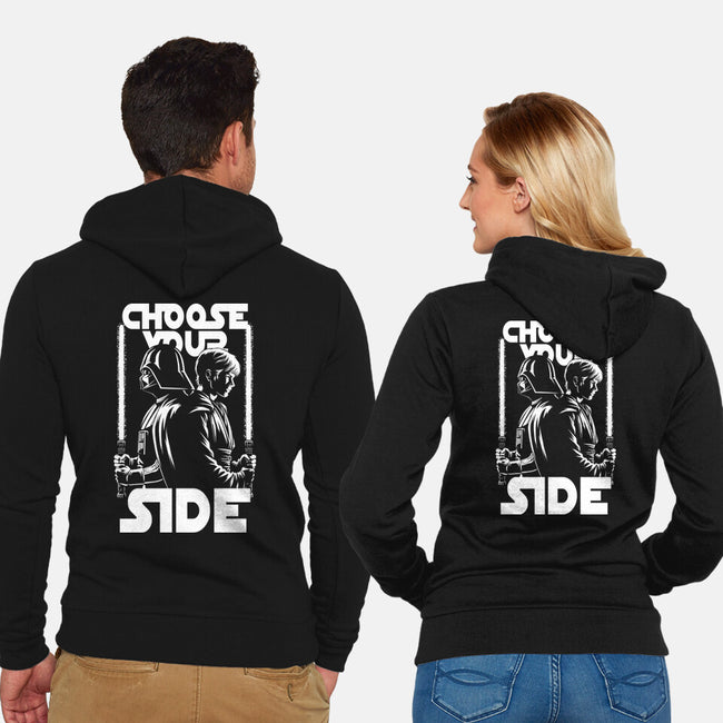 Choose Your Side-Unisex-Zip-Up-Sweatshirt-Studio Mootant