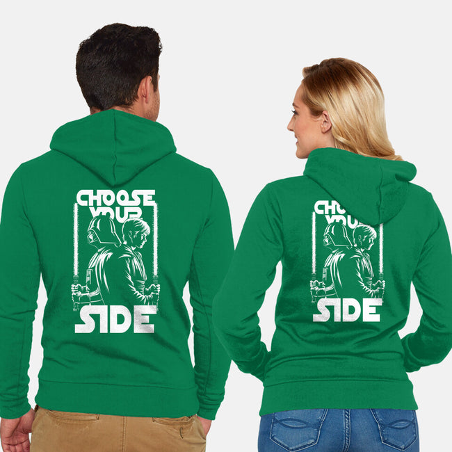 Choose Your Side-Unisex-Zip-Up-Sweatshirt-Studio Mootant
