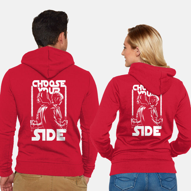 Choose Your Side-Unisex-Zip-Up-Sweatshirt-Studio Mootant