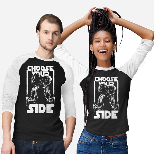 Choose Your Side-Unisex-Baseball-Tee-Studio Mootant