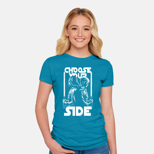 Choose Your Side-Womens-Fitted-Tee-Studio Mootant