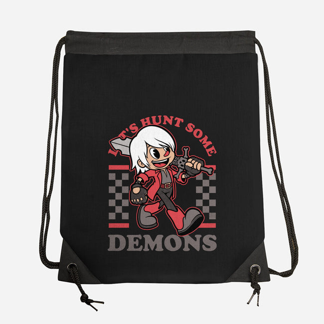 Game Mascot Devil Hunter-None-Drawstring-Bag-Studio Mootant
