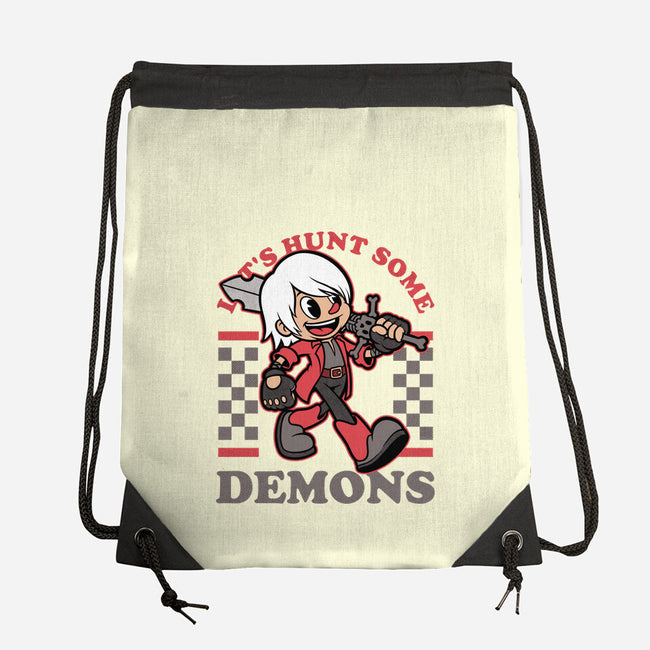 Game Mascot Devil Hunter-None-Drawstring-Bag-Studio Mootant