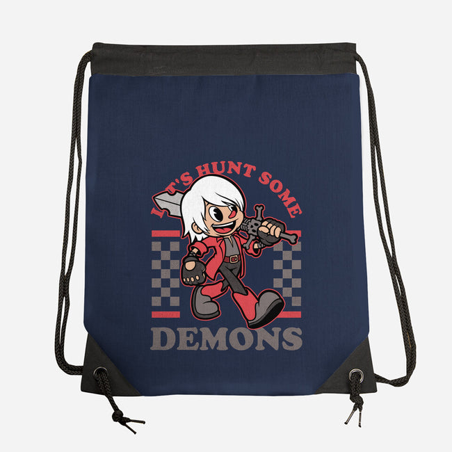 Game Mascot Devil Hunter-None-Drawstring-Bag-Studio Mootant