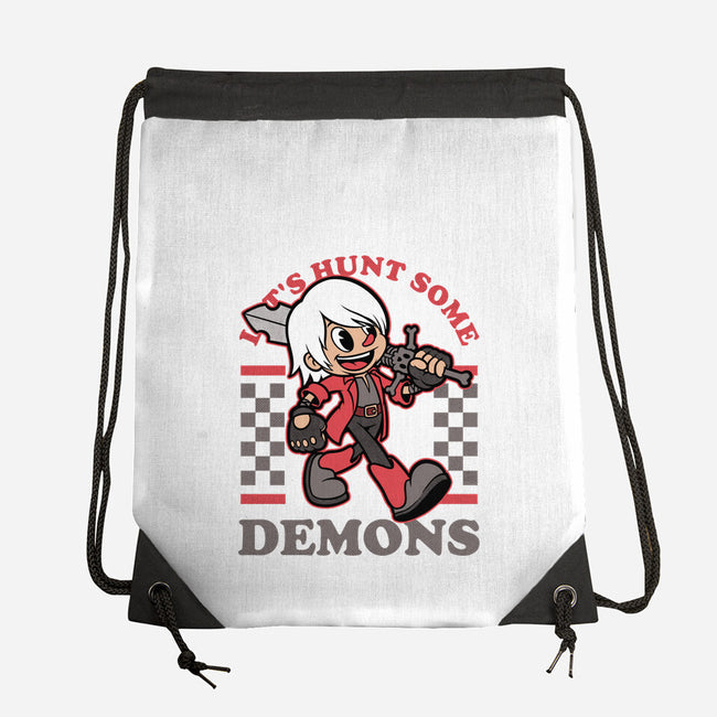 Game Mascot Devil Hunter-None-Drawstring-Bag-Studio Mootant