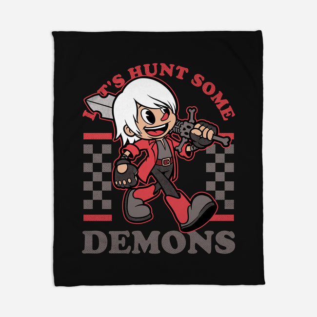 Game Mascot Devil Hunter-None-Fleece-Blanket-Studio Mootant