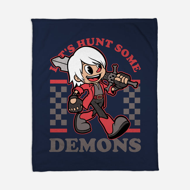 Game Mascot Devil Hunter-None-Fleece-Blanket-Studio Mootant