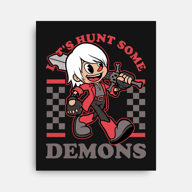 Game Mascot Devil Hunter-None-Stretched-Canvas-Studio Mootant