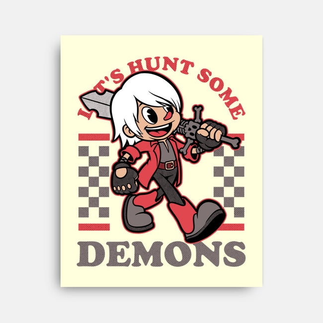 Game Mascot Devil Hunter-None-Stretched-Canvas-Studio Mootant