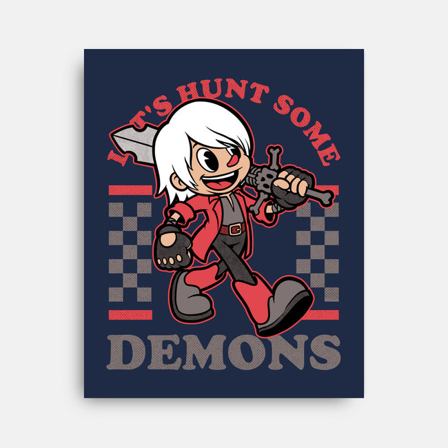 Game Mascot Devil Hunter-None-Stretched-Canvas-Studio Mootant