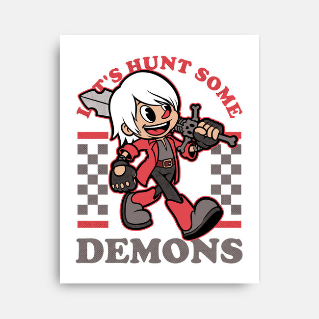 Game Mascot Devil Hunter-None-Stretched-Canvas-Studio Mootant
