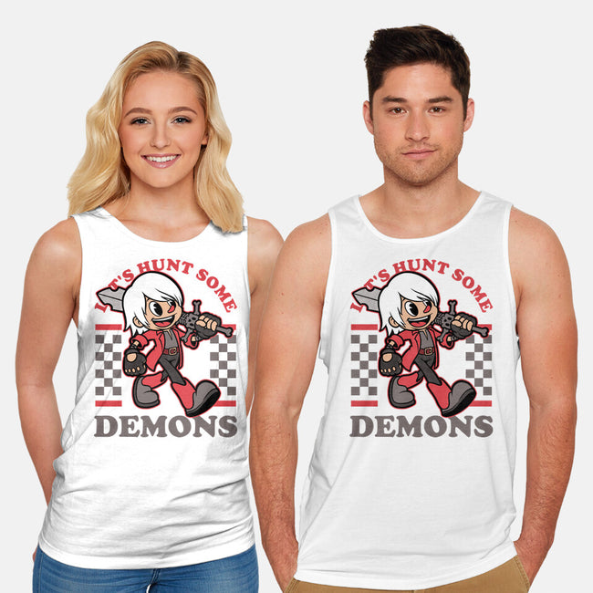 Game Mascot Devil Hunter-Unisex-Basic-Tank-Studio Mootant