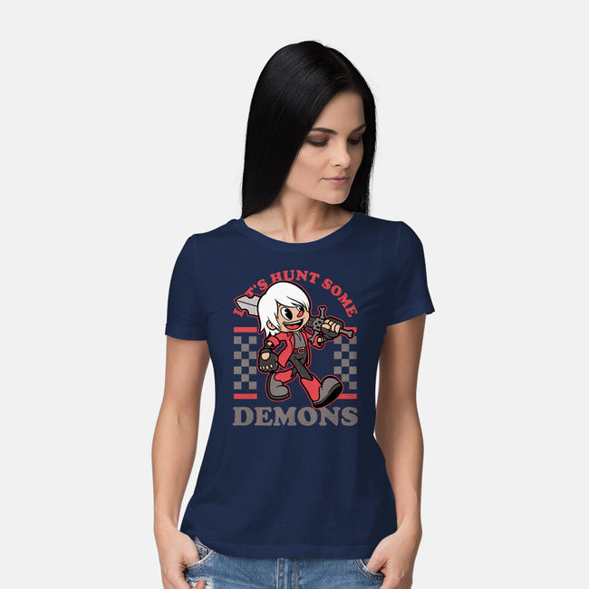 Game Mascot Devil Hunter-Womens-Basic-Tee-Studio Mootant