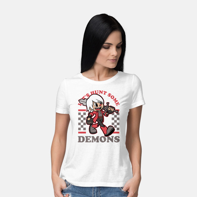 Game Mascot Devil Hunter-Womens-Basic-Tee-Studio Mootant