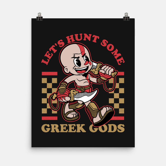 Game Mascot Demigod Hunter-None-Matte-Poster-Studio Mootant
