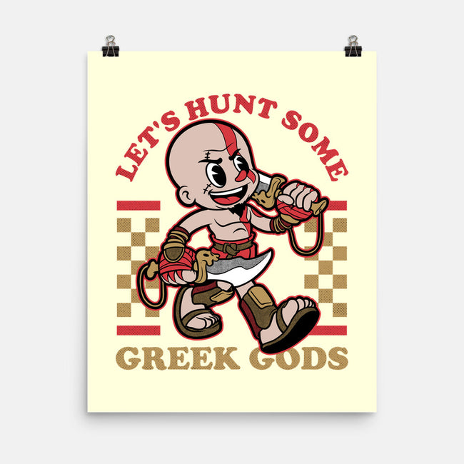 Game Mascot Demigod Hunter-None-Matte-Poster-Studio Mootant