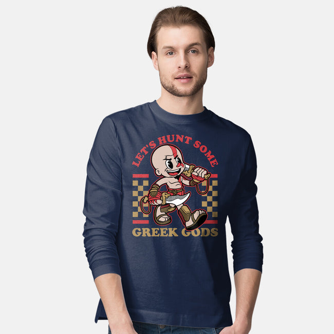 Game Mascot Demigod Hunter-Mens-Long Sleeved-Tee-Studio Mootant