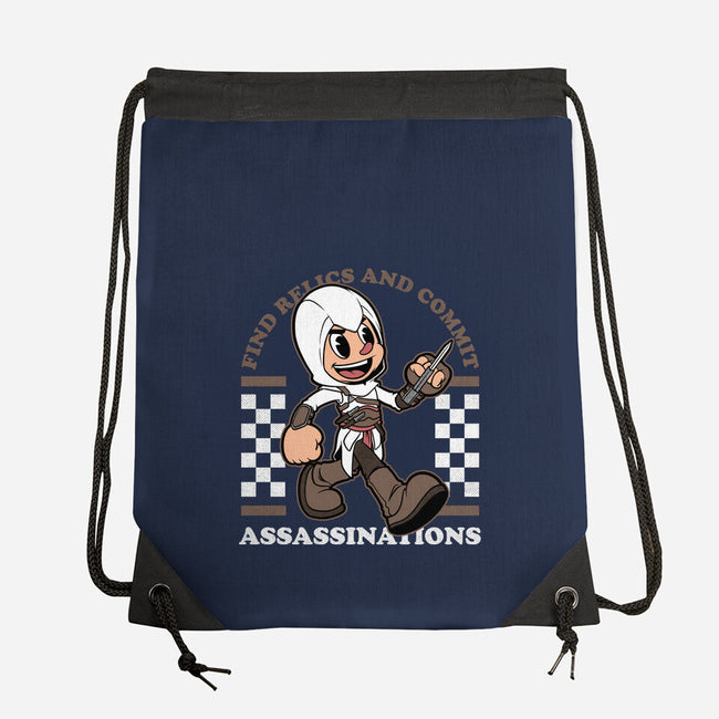 Game Mascot Assassin-None-Drawstring-Bag-Studio Mootant