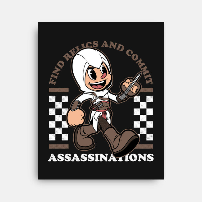 Game Mascot Assassin-None-Stretched-Canvas-Studio Mootant
