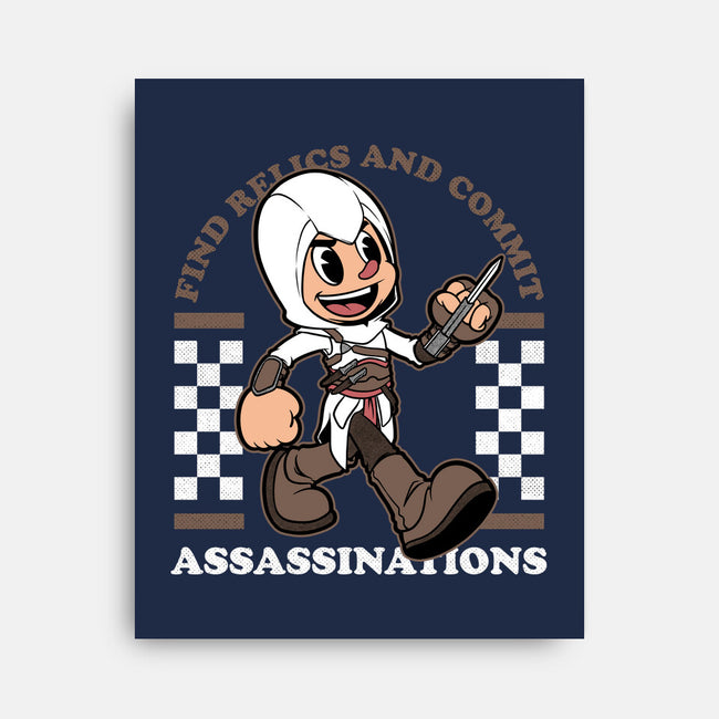 Game Mascot Assassin-None-Stretched-Canvas-Studio Mootant