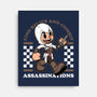 Game Mascot Assassin-None-Stretched-Canvas-Studio Mootant