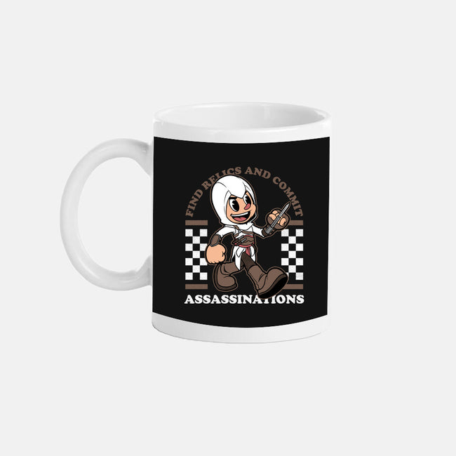 Game Mascot Assassin-None-Mug-Drinkware-Studio Mootant