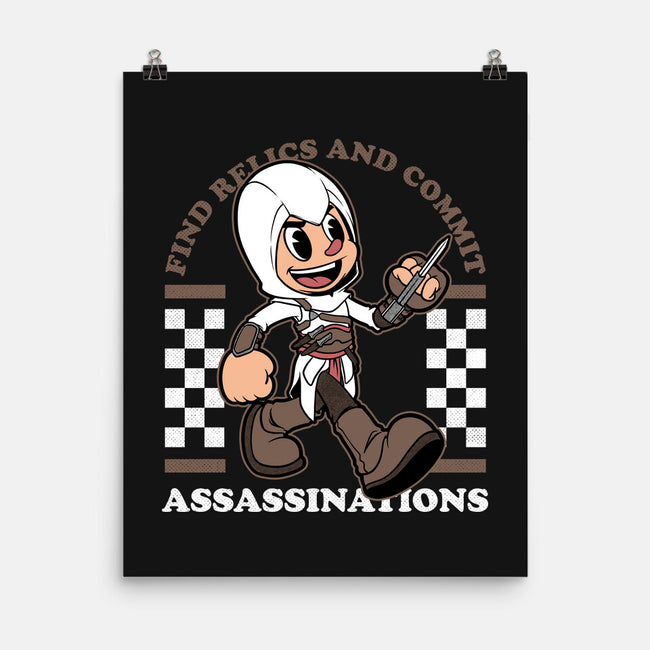 Game Mascot Assassin-None-Matte-Poster-Studio Mootant