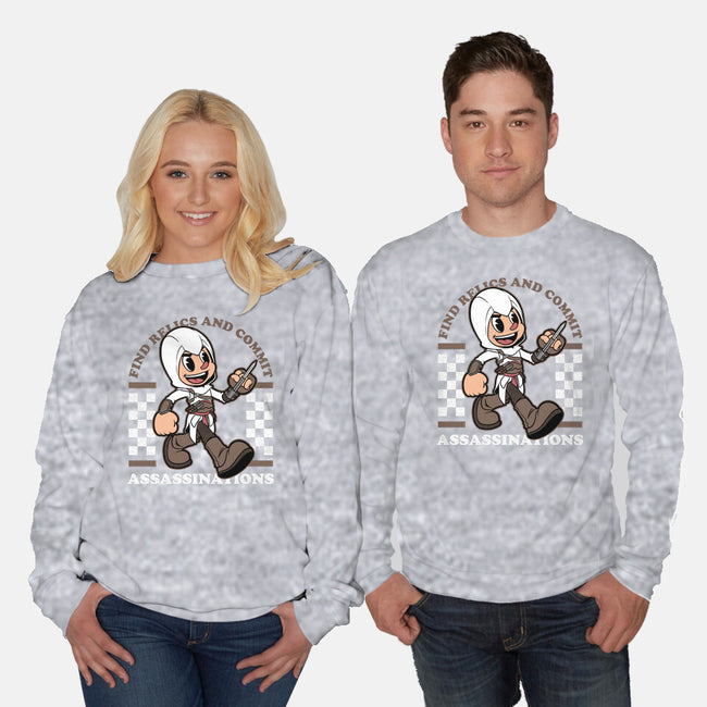 Game Mascot Assassin-Unisex-Crew Neck-Sweatshirt-Studio Mootant