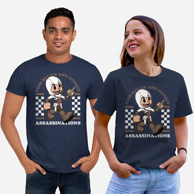 Game Mascot Assassin-Unisex-Basic-Tee-Studio Mootant