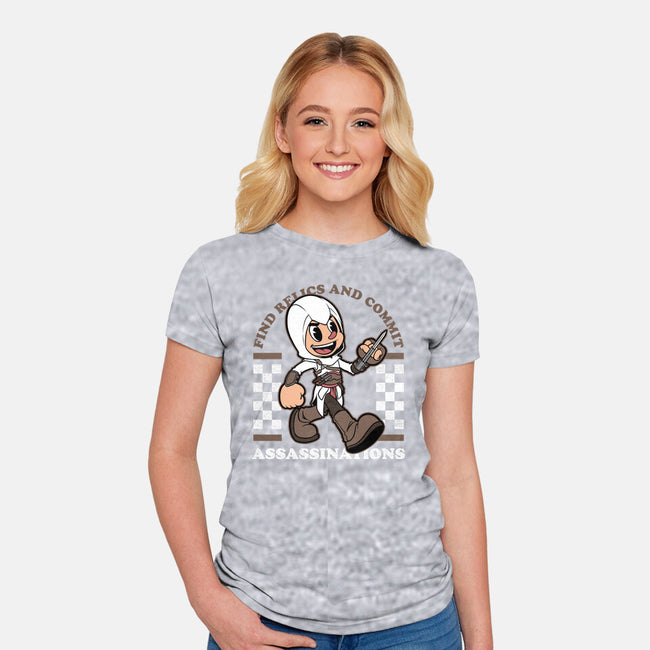 Game Mascot Assassin-Womens-Fitted-Tee-Studio Mootant