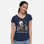Game Mascot Assassin-Womens-V-Neck-Tee-Studio Mootant