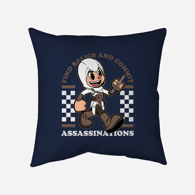 Game Mascot Assassin-None-Removable Cover w Insert-Throw Pillow-Studio Mootant