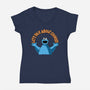 Let's Talk About Cookies-Womens-V-Neck-Tee-erion_designs