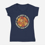 Fluent In Meows And Woofs-Womens-V-Neck-Tee-erion_designs