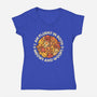 Fluent In Meows And Woofs-Womens-V-Neck-Tee-erion_designs