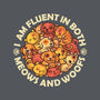 Fluent In Meows And Woofs-None-Removable Cover w Insert-Throw Pillow-erion_designs