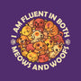 Fluent In Meows And Woofs-Womens-Fitted-Tee-erion_designs