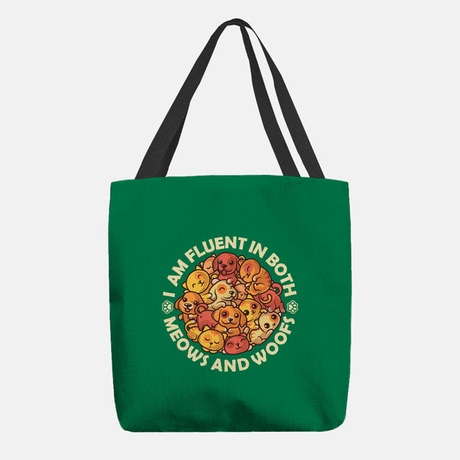 Fluent In Meows And Woofs-None-Basic Tote-Bag-erion_designs