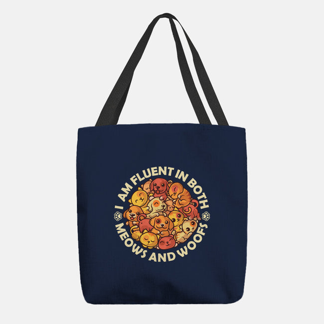 Fluent In Meows And Woofs-None-Basic Tote-Bag-erion_designs