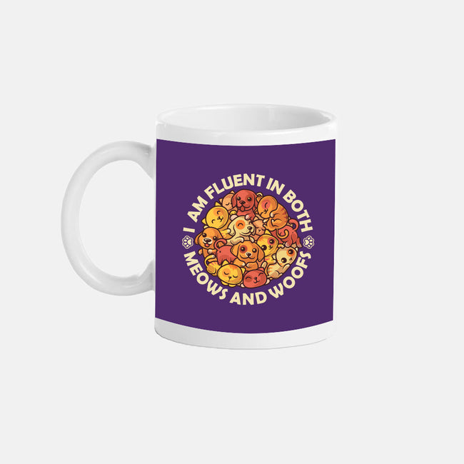 Fluent In Meows And Woofs-None-Mug-Drinkware-erion_designs