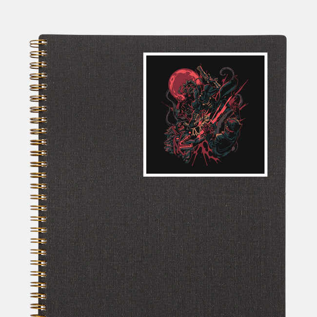 Night Hunt-None-Glossy-Sticker-Estudio Horta