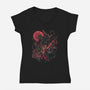 Night Hunt-Womens-V-Neck-Tee-Estudio Horta