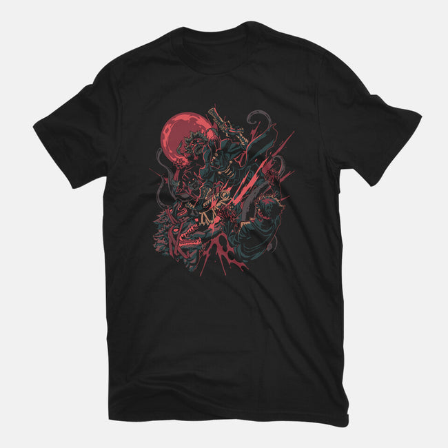 Night Hunt-Womens-Fitted-Tee-Estudio Horta