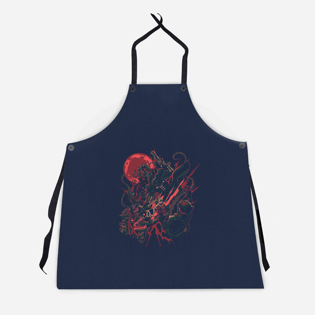 Night Hunt-Unisex-Kitchen-Apron-Estudio Horta