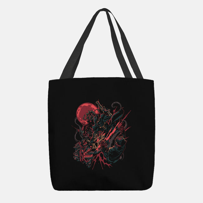 Night Hunt-None-Basic Tote-Bag-Estudio Horta